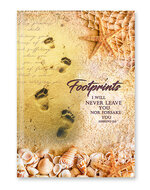 Journal hardcover footprints 