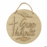 DIY houten wandbord Give thanks