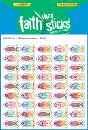 Faith stickers miniatuur Ichtus