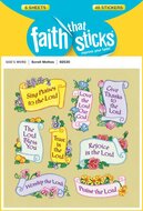 Faith stickers Scroll motto's 