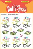Faith stickers Love you bunches