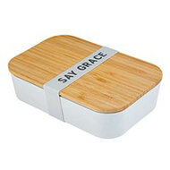 Bamboo lunchbox say grace