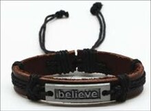 Armband Leder Believe