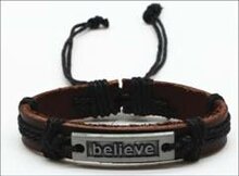 Bracelet leather Faith