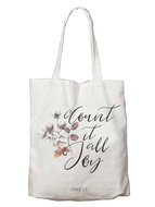 Totebag canvas Count it all joy