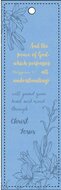 Bookmark lux leather  Peace of God Phil. 4:7