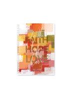 Schrijfdagboek softcover Faith Hope Love
