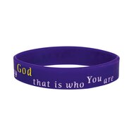 Bracelet silicon  God is a Waymaker purple