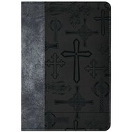 Schrijfdagboek met rits black crosses