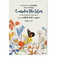 Journal hardcover Consider the lilies      