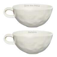 Mug set  Give me Jesus/ Believe