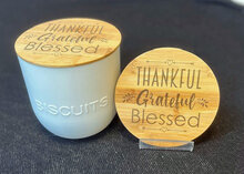 Bamboo Biscuitsbox Thankful Grateful Blessed