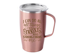 Thermosbeker I can do all things rose gold