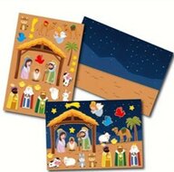 Stickervel kerststal