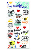 UV stickers Typography kleur