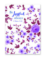 Schrijfdagboek hardcover Be joyful always 1 Thess. 5:16      