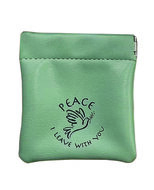 Portemonnee Peace I leave with you groen