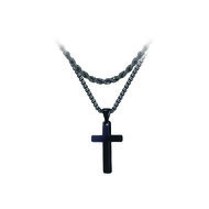 Ketting Kruis zwart 