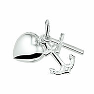 925 sterling silver hanger geloof hoop liefde medium 21mm