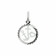 925 sterling silver hanger cirkel geloof hoop liefde 12,5mm