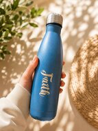 Thermosfles Faith blauw