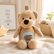Cuddle bear with crackle and rattle God's original creation
