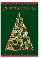 Doos kerstkaarten (16) Christmas blessings tree