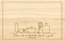 Houten snijplank Taste and see