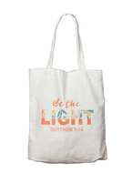 Draagtas canvas Be the Light