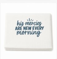 Handdoek His mercies are new every morning