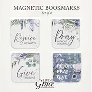 Magnetische boekenleggers (4) Rejoice always
