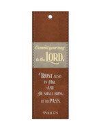 Boekenlegger lux leather Commit your way