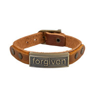 Leren armband Forgiven