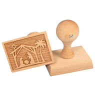 Koekjes stempel Kerststal 