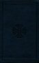 Navy-Mosaic-Cross-Design-Trutone--ESV-Large-Print-Value-Thinline-Bible