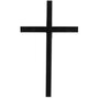 Wand-Kreuz--Metall-Schwarz