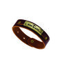 Armband-kunstleer-God-bless-bruin