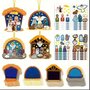 Kerststal-stickerversiering