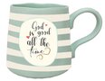 Becher-God-is-good-mintgrün
