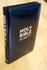 NIV compact bible zip black leather_