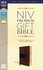 NIV premium gift bible brown leatherlook_