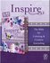 NLT inspire praise bible purple flower leatherlook_