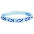 Armband rubber vis blauw_