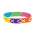 Bracelet rubber fish rainbow_