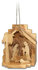 Ornament wood manger 7x8cm olivewood_