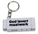 Sleutelhanger mini duimstok God levert maatwerk _