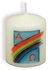 Kaars alpha en omega regenboog 6cm_