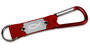 Sleutelhanger Karabijn vis rood_