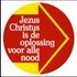 Sticker Jezus Christus is de oplossing_