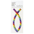 Sticker 3d vis regenboog/streep 9cm_